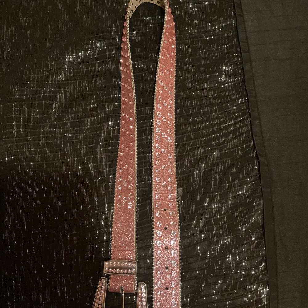 Pink Rhinestone Belt